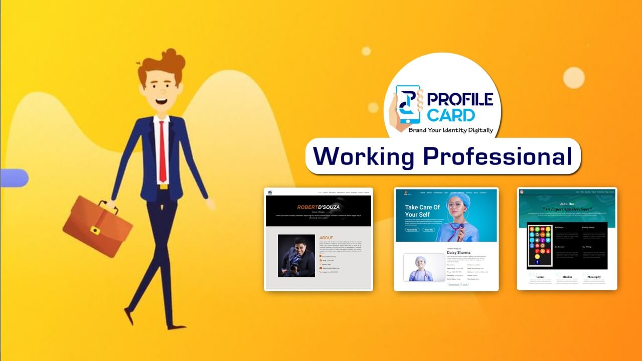Profilecard for working professional
